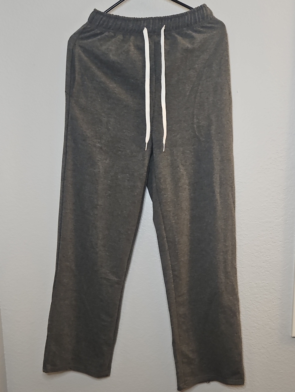 Women's Charcoal Heather Gray Straight Leg Lounge Sweatpants - Small